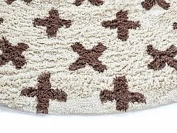 Runde tæpper - Chesley Natural Cotton Shaggy (beige)