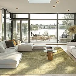 Wilton-tæppe - Chodos (guld)