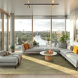 Wilton-tæppe - Chodos (guld)