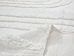 Runde tæpper - Como Natural Cotton Shaggy (offwhite)