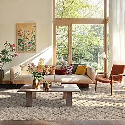 Ryatæpper - Conara Natural Cotton Shaggy (beige)