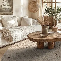 Runde tæpper - Conara Natural Cotton Shaggy (beige)