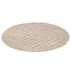 Runde tæpper - Conara Natural Cotton Shaggy (beige)