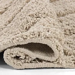 Runde tæpper - Conara Natural Cotton Shaggy (beige)