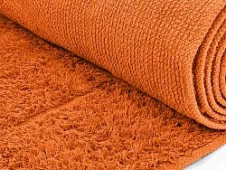 Runde tæpper - Cremona Natural Cotton Shaggy (orange)