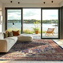 Wilton-tæppe - Darnah (rød/multi)