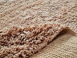 Runde tæpper - Ebba Natural Cotton Shaggy (brun)