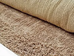 Ryatæpper - Ebba Natural Cotton Shaggy (brun)