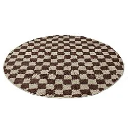 Runde tæpper - Elsey Natural Cotton Shaggy (beige/brun)