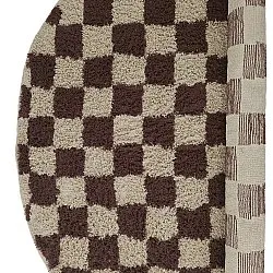 Runde tæpper - Elsey Natural Cotton Shaggy (beige/brun)