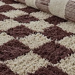 Runde tæpper - Elsey Natural Cotton Shaggy (beige/brun)