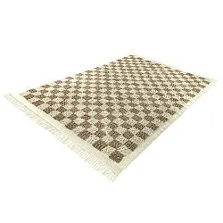 Ryatæpper - Elsey Natural Cotton Shaggy (fløde/sand)