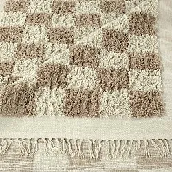 Ryatæpper - Elsey Natural Cotton Shaggy (fløde/sand)