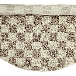 Runde tæpper - Elsey Natural Cotton Shaggy (fløde/sand)