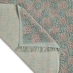 Ryatæpper - Elsey Natural Cotton Shaggy (grå/pink)