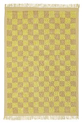 Ryatæpper - Elsey Natural Cotton Shaggy (gul/beige)