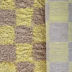 Ryatæpper - Elsey Natural Cotton Shaggy (gul/beige)