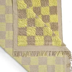 Ryatæpper - Elsey Natural Cotton Shaggy (gul/beige)