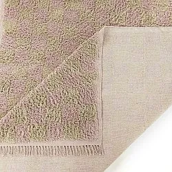 Ryatæpper - Elsey Natural Cotton Shaggy (pink/orange)