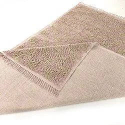 Ryatæpper - Elsey Natural Cotton Shaggy (pink/orange)