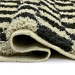 Ryatæpper - Elsey Natural Cotton Shaggy (sort/beige)