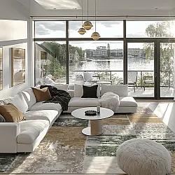 Wilton-tæppe - Ephesus (grøn)