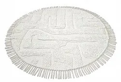 Runde tæpper - Fallon Natural Cotton Shaggy (offwhite)
