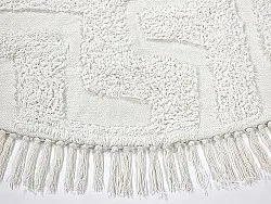 Runde tæpper - Fallon Natural Cotton Shaggy (offwhite)