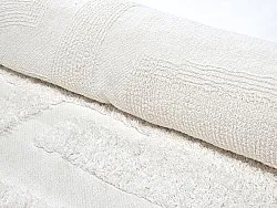 Runde tæpper - Fallon Natural Cotton Shaggy (offwhite)