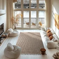 Ryatæpper - Farley Natural Cotton Shaggy (beige)