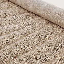 Runde tæpper - Farley Natural Cotton Shaggy (beige)