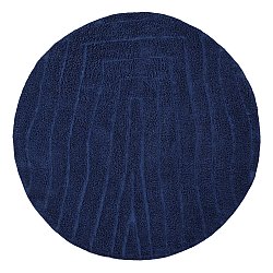 Runde tæpper - Farley Natural Cotton Shaggy (blå)