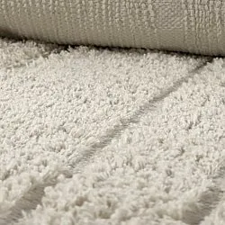 Ryatæpper - Farley Natural Cotton Shaggy (off-white)