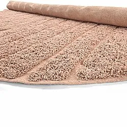 Runde tæpper - Farley Natural Cotton Shaggy (lyserød)