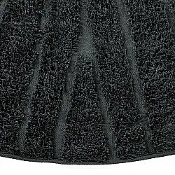 Runde tæpper - Farley Natural Cotton Shaggy (sort)