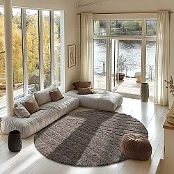 Runde tæpper - Farley Natural Cotton Shaggy (taupe)