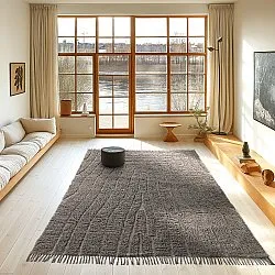 Ryatæpper - Farley Natural Cotton Shaggy (taupe)