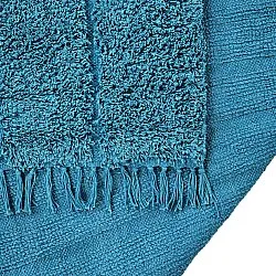 Ryatæpper - Farley Natural Cotton Shaggy (turkis)