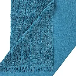 Ryatæpper - Farley Natural Cotton Shaggy (turkis)