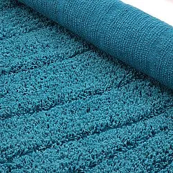 Runde tæpper - Farley Natural Cotton Shaggy (turkis)