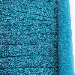 Runde tæpper - Farley Natural Cotton Shaggy (turkis)