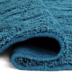 Runde tæpper - Farley Natural Cotton Shaggy (turkis)