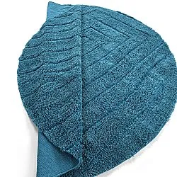 Runde tæpper - Farley Natural Cotton Shaggy (turkis)