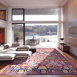 Wilton-tæppe - Fernana (rosa/multi)