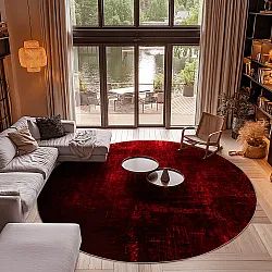 Rundt tæppe - Frome (rød)