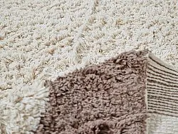 Runde tæpper - Galliano Natural Cotton Shaggy (offwhite/brun)