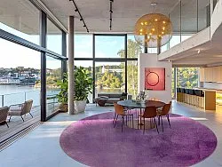 Rundt tæppe - Guillos (lilla)