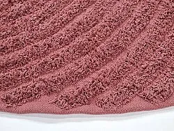 Runde tæpper - Halo Natural Cotton Shaggy (rød)