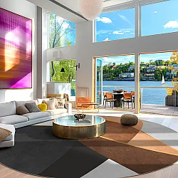 Runde tæpper - Hazel (multi)