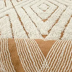 Ryatæpper - Holwell Natural Cotton Shaggy (off white/brun)